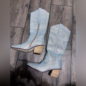 Glitter bling cowboy boots